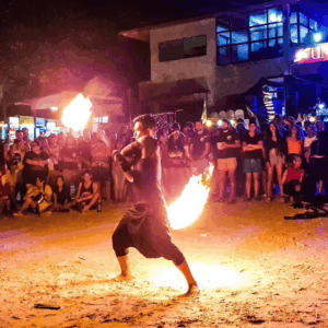 Fire Dance at Full Moon Party Koh Phangan