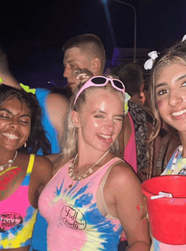 Girls Enjoying at Full Moon Party Koh Phangan