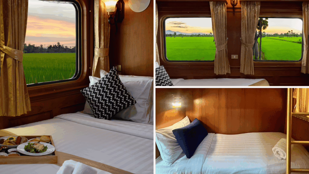 the blue jasmine train cabin