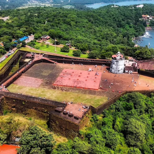 Top View of Fort Aguada, Condolim, Goa