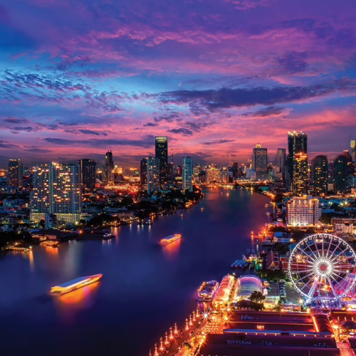 Night view of Bangkok, Thailand